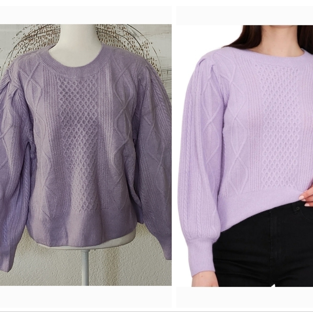 New 1 State Purple Heater Soft Sweater Size XXL